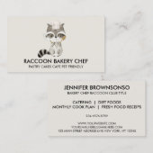 Raccoon Bakery Visitenkarte (Vorne/Hinten)