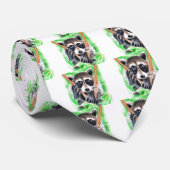 Raccoon Bandit Krawatte (Gerollt)