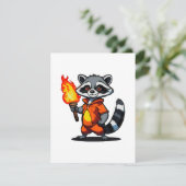 Raccoon Begleitkarte (Stehend Vorderseite)