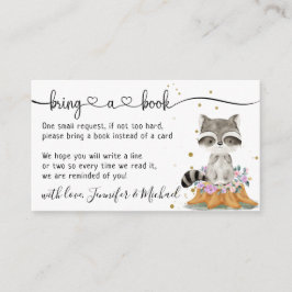 Raccoon Beleg für ein Buch Begleitkarte