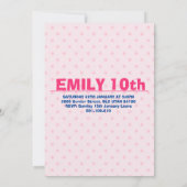 Raccoon Birthday Girl Animal Party Raccoon Einladung (Rückseite)