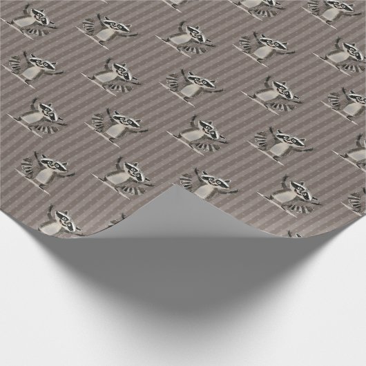 Raccoon-braune Normalskala für Fahrzeuge oder Gesc Geschenkpapier (Ecke)