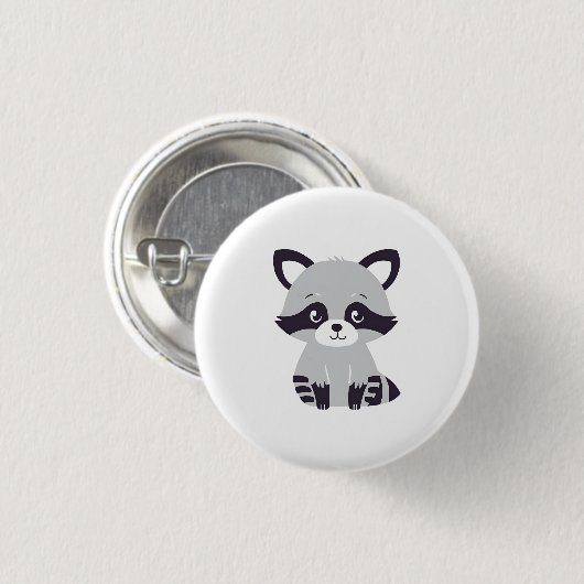 Raccoon Button (Vorne & Hinten)