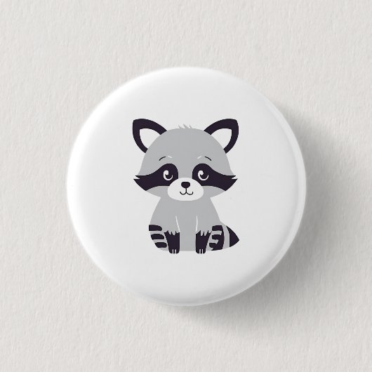 Raccoon Button (Vorderseite)