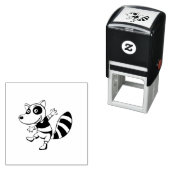 Raccoon-Cartoon Permastempel (Beispiel)