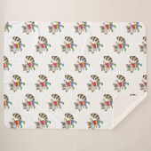 Raccoon-Cartoon Sherpadecke (Vorderseite (Horizontal))