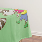 Raccoon-Cartoon Tischdecke (Beispiel)