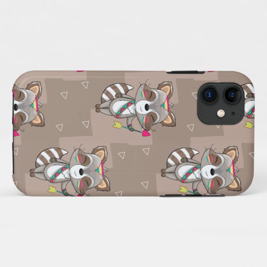 Raccoon Case-Mate iPhone Hülle (Rückseite (Horizontal))