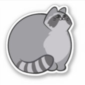 Raccoon CHONK Aufkleber (Vorderseite)