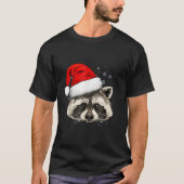 Raccoon Christmas Animal Trash Panda Raccoon Lover T-Shirt (Vorderseite)