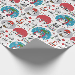 Raccoon Christmas Geschenkpapier