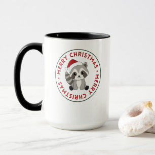 Raccoon Christmas Snow Winter Raccoons Tasse