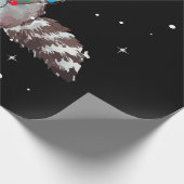 Raccoon Christmas Tree Lights Pajama Racoon Lover Geschenkpapier (Ecke)