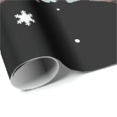 Raccoon Christmas Tree Lights Pajama Racoon Lover Geschenkpapier (Rolleneckpunkt)