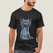 Raccoon Cool Nature Raccoonee Cute Raccoon retro T-Shirt (Vorderseite)