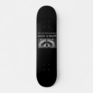Raccoon Covid fragte für die Maske von Funnycomb Skateboard