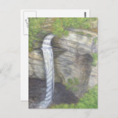 Raccoon Creek Falls Waterfall Postkarte (Vorne/Hinten)