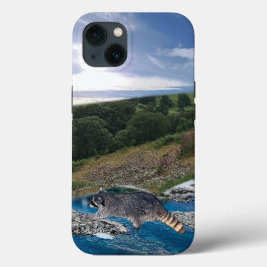 Raccoon Crossing Case-Mate iPhone Fall Hülle (Rückseite)