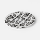 Raccoon Custom Birthday Party Pappteller (Schrägansicht)