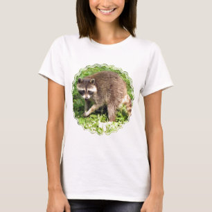 Raccoon-Damen-angepasster T - Shirt