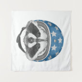 Raccoon Daredeb Wandteppich (Vorderseite (Horizontal))