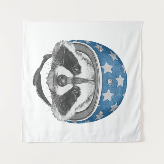 Raccoon Daredeb Wandteppich (Vorderseite (Horizontal))