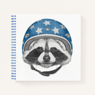 Raccoon Daredevil Notizblock