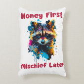 Raccoon Dekokissen (Vorderseite(Vertikal))