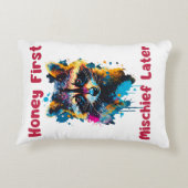 Raccoon Dekokissen (Rückseite)