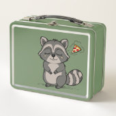 Raccoon Dream - Pizza! Metall Brotdose (Vorderseite)