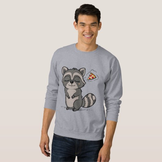 Raccoon Dream - Pizza! Sweatshirt (Vorne ganz)