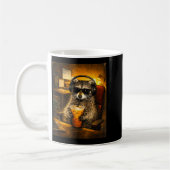 Raccoon drinking iced coffee funny caffeine lover kaffeetasse (Links)