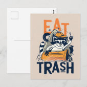 Raccoon Eat Trash Postkarte (Vorne/Hinten)