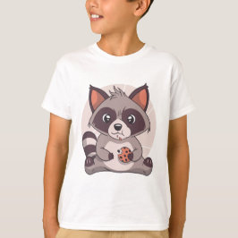 Raccoon Eating Chocolate Chip Cookies T-Shirt