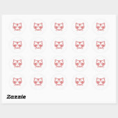 Raccoon Face Sticker (Blatt)