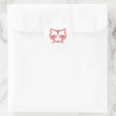 Raccoon Face Sticker (Tasche)