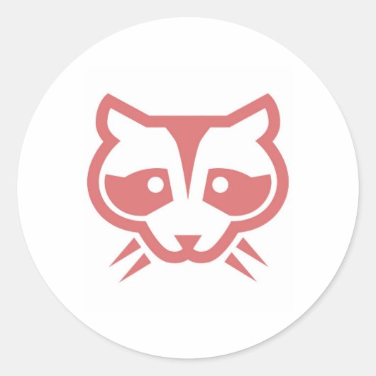 Raccoon Face Sticker (Vorderseite)