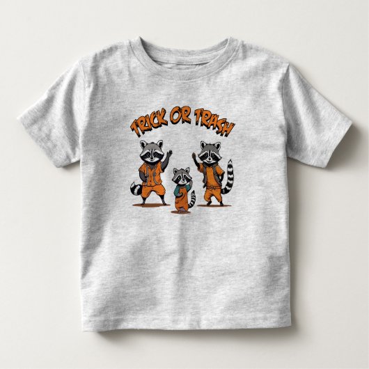 Raccoon Family - Niedliches Halloween-Trick oder T Kleinkind T-shirt (Vorderseite)