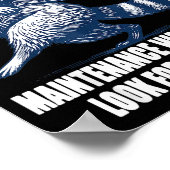 Raccoon Farted At Work Today Maintenance Was Calle Poster (Ecke)