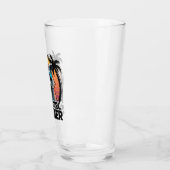 Raccoon Feral Girl Sommer Vintages Opossum Glas (Links)