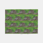 Raccoon Fleecedecke (Vorderseite (Horizontal))