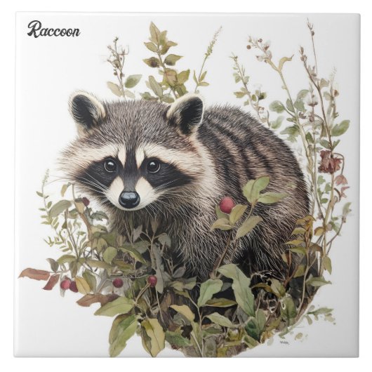 Raccoon Fliese (Vorderseite)