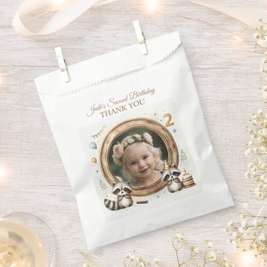 Raccoon-Foto-Rahmen für Kinder zum Geburtstag Geschenktütchen (Ausgeschnitten)