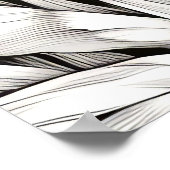 Raccoon Friedliche Natur Prairie Sketch Zeichnend Poster (Ecke)