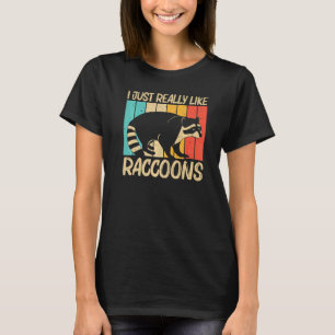 Raccoon für Männer Frauen Häufig Raccoon T-Shirt