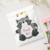 Raccoon Geburtstagsparty Pink Geschenktütchen (Versiegelt)