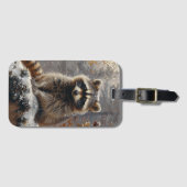 Raccoon-Gepäckmarke Gepäckanhänger (Vorderseite (Horizontal))