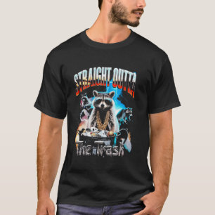 Raccoon Geradeaus über den Müll, Raccoon Hip Hop T-Shirt