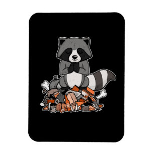 Raccoon Geschenk Frauen Meditation Yoga Raccoon Magnet