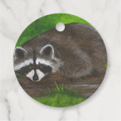 Raccoon Geschenkanhänger (Rückseite)